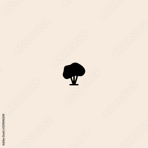 Tree icon flat vector design. 