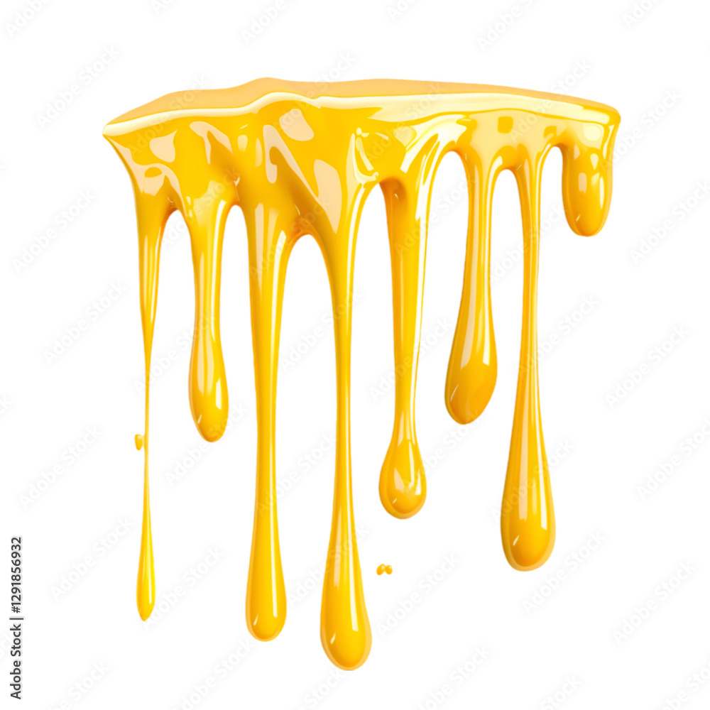 Golden liquid dripping down on black background Golden liquid dripping down on black background