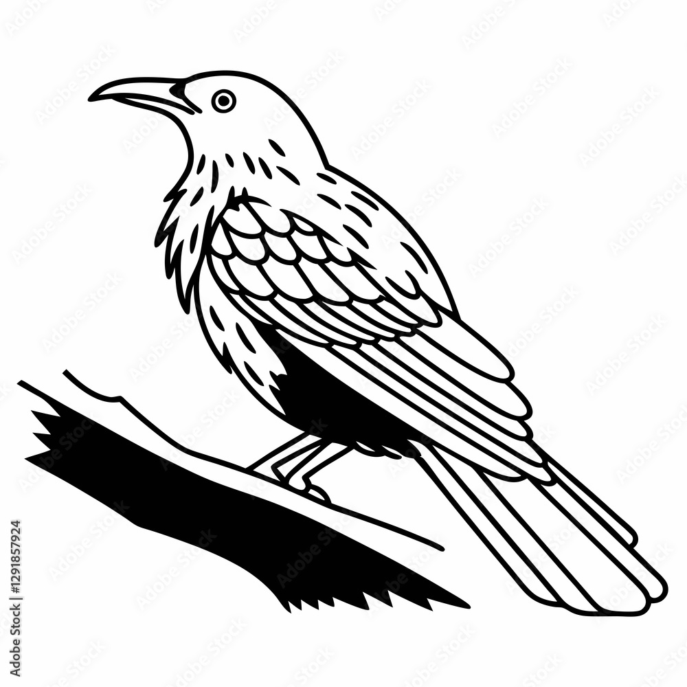 Obraz premium vector illustration of a bird