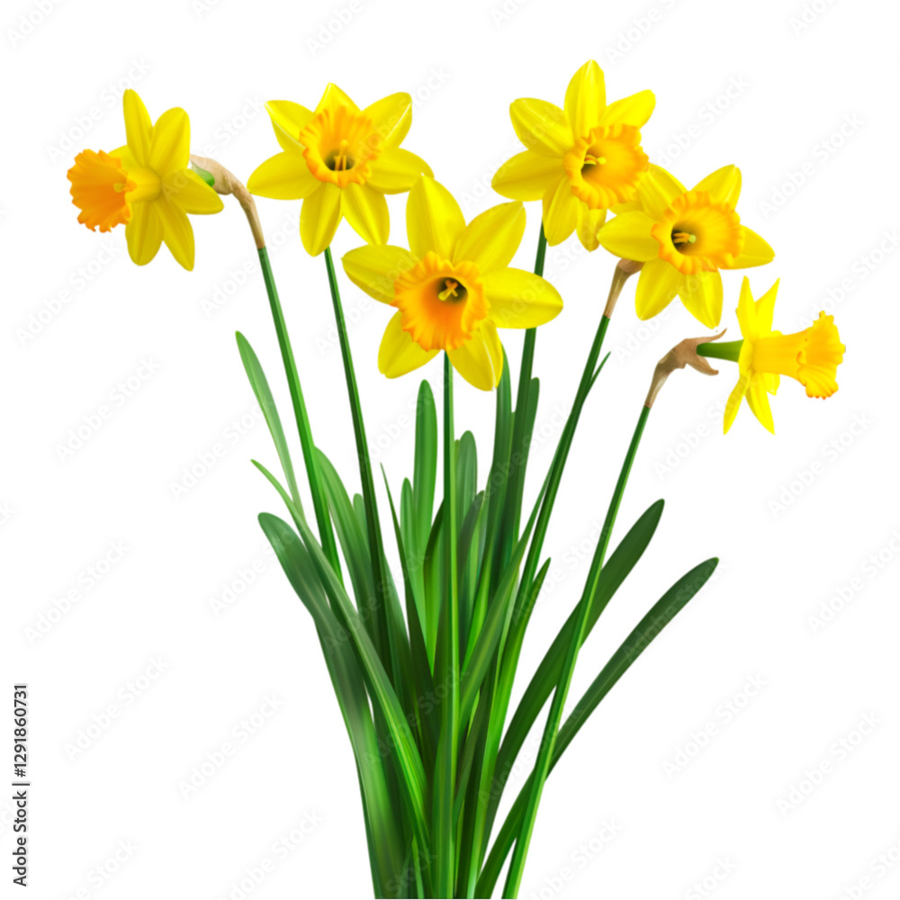 Yellow daffodils spring flowers bouquet nature beauty Yellow daffodils spring flowers bouquet nature beauty