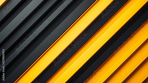 Lines, Black Diagonal Bars on Yellow Background, Abstract Image, Texture, Pattern Background, Wallpaper, Cover and Screen of Smartphone, PC, Laptop, 9:16 and 16:9 Format