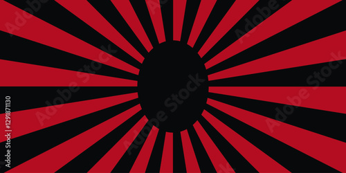 black and red sun rays sunburst pattern background. abstract comic colorful vintage background  black and red cartoon background, spinning background, hypnosis 