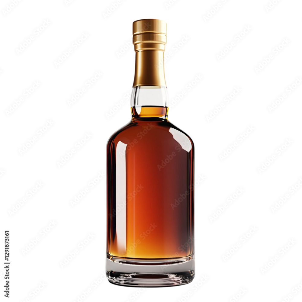 Elegant amber whiskey bottle sophisticated design premium liquor Elegant amber whiskey bottle sophisticated design premium liquor