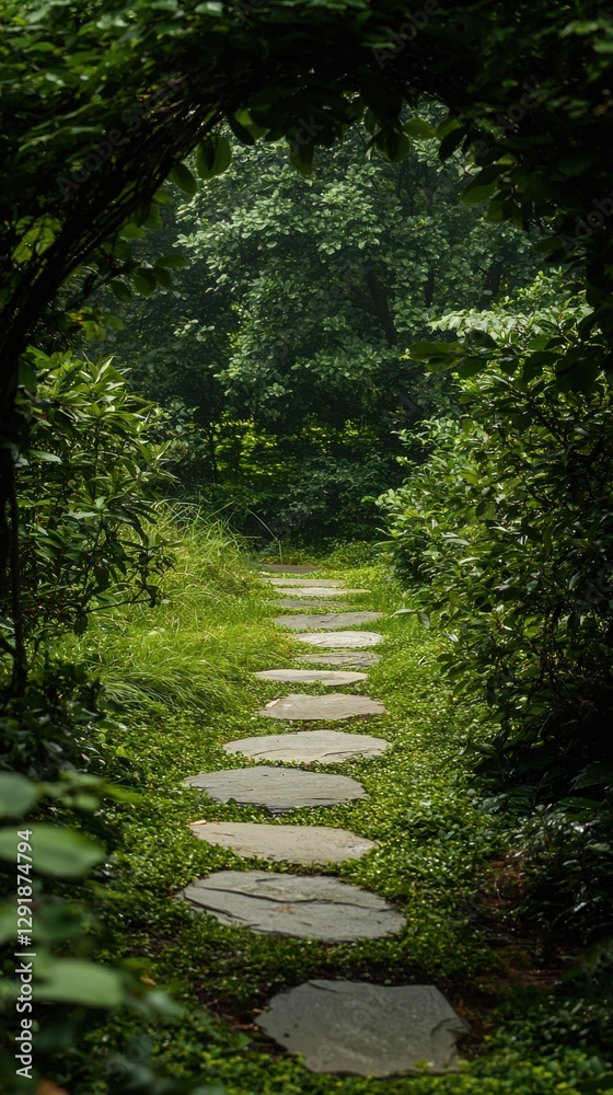 Exploring tranquil pathways in lush green forests nature serene environment ground level view Exploring tranquil pathways in lush green forests nature serene environment ground level view
