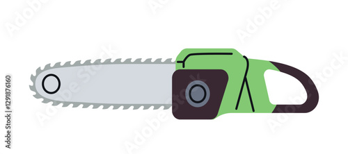 Chainsaw illustration. Vector illustration