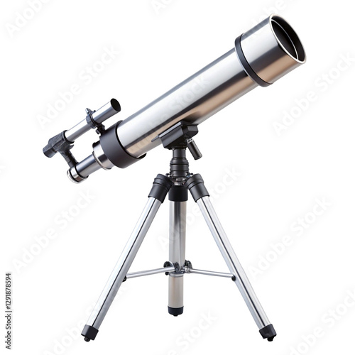telescope on a white background