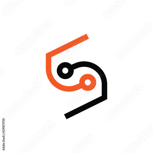 Letter S it company logo, S Technology Logo, Business Brand identity design Vector illustration, S letter Tech logo, Community logo, 