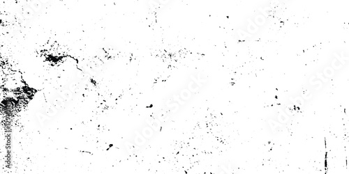 Distressed overlay texture Grunge of black scratches and dots, Overlay Distress grain monochrome texture with dusty and grunge effect, Dark weathered overlay pattern sample with scratches and stains.