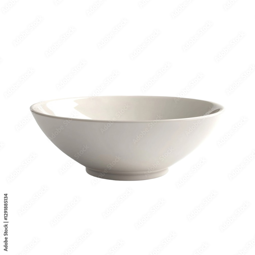 Elegant white bowl ready for serving a delicious meal simple and clean design Elegant white bowl ready for serving a delicious meal simple and clean design