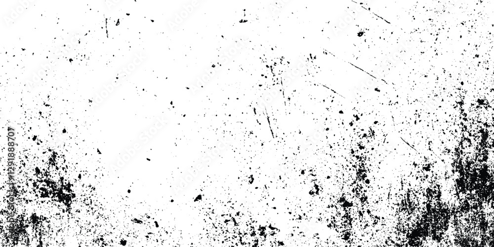 Fototapeta premium black and white texture with various particles are surrounding on it, distressed monochrome overlay texture, grunge old scratched concrete wall distressed texture, Distress Overlay Texture.