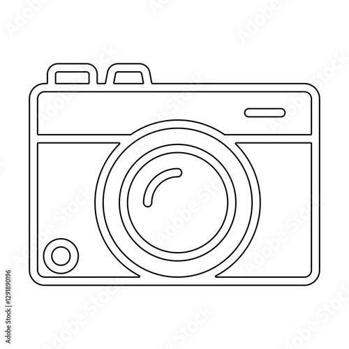 Camera icon in line style