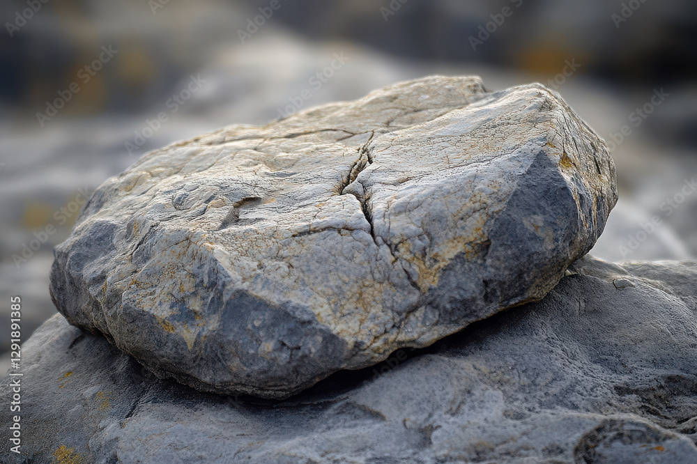 High-Resolution Macro Shot of a Layered Rock Surface High-Resolution Macro Shot of a Layered Rock Surface