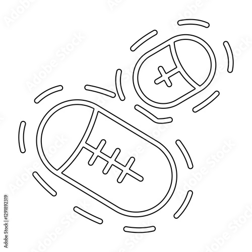 Virus icon in line style