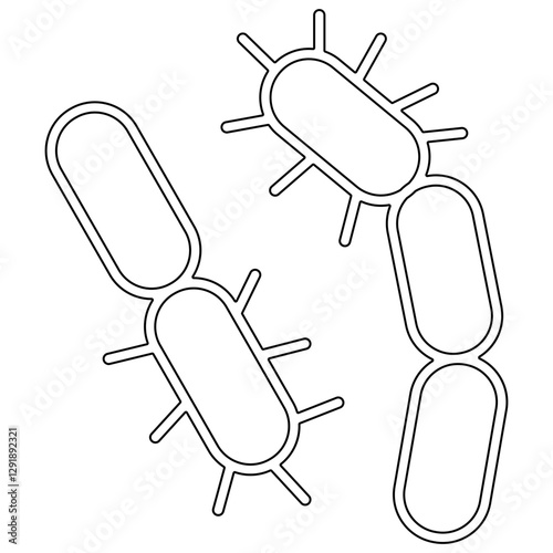 Virus icon in line style
