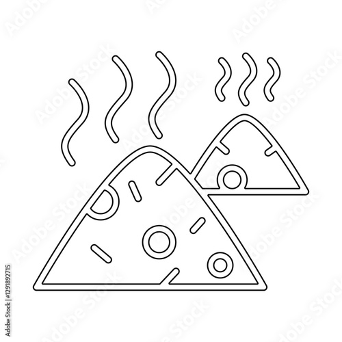 waste icon in line style