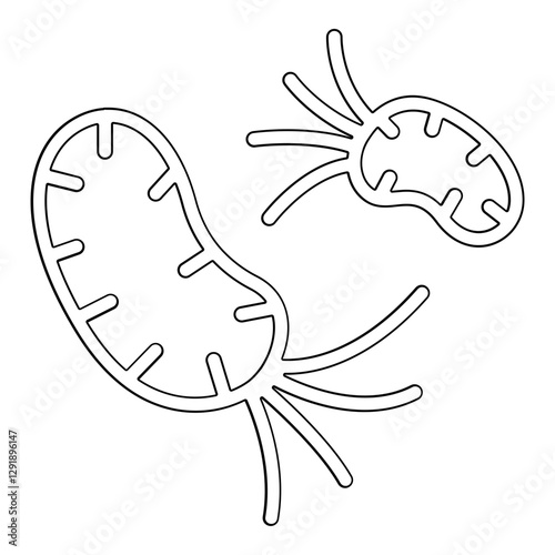 Virus, bacteria icon in line style