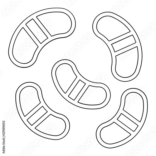 Virus, bacteria icon in line style