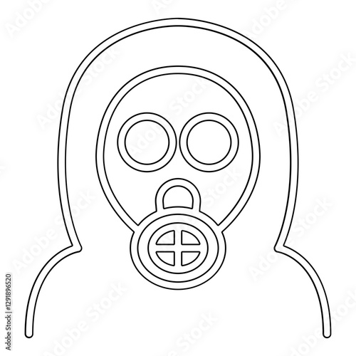 Protective clothing icon in line style