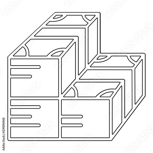 Money icon in line style
