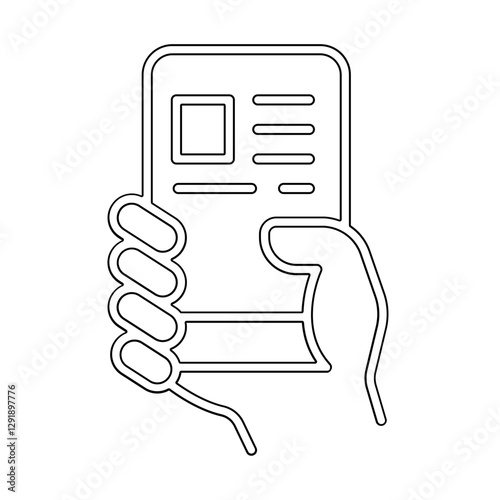 Online News icon in line style