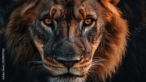 Intense Lion Portrait
