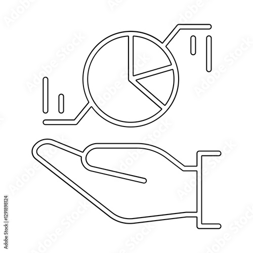 VR icon in line style