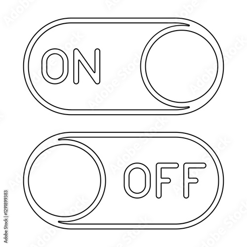 Switch icon in line style