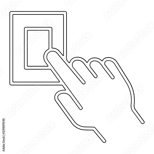 Switch icon in line style