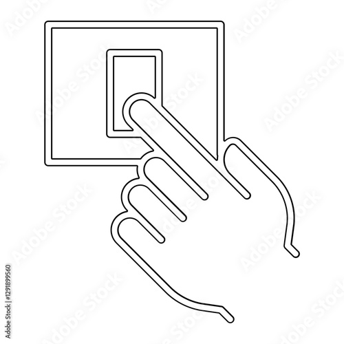 Switch icon in line style