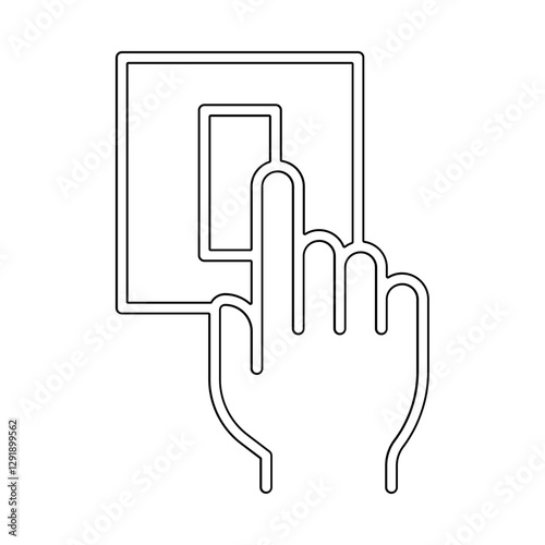 Switch icon in line style