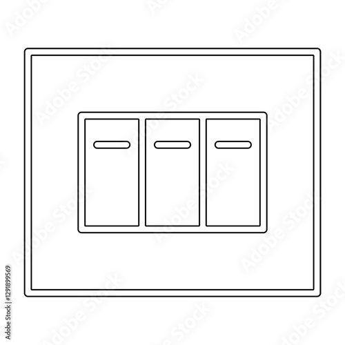 Switch icon in line style