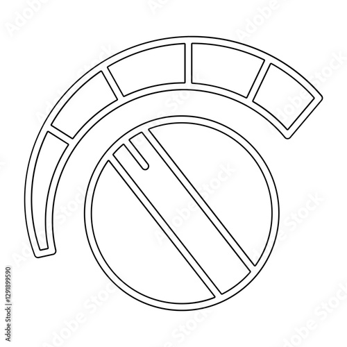 Switch icon in line style