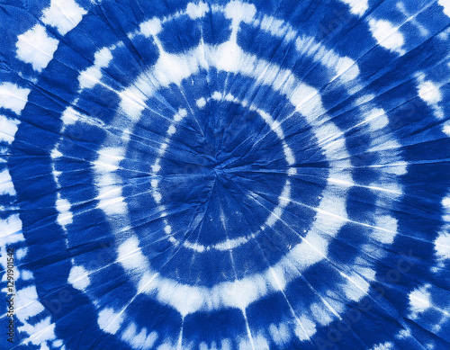 Textile Indigo Tie Dye Material Design For Sample