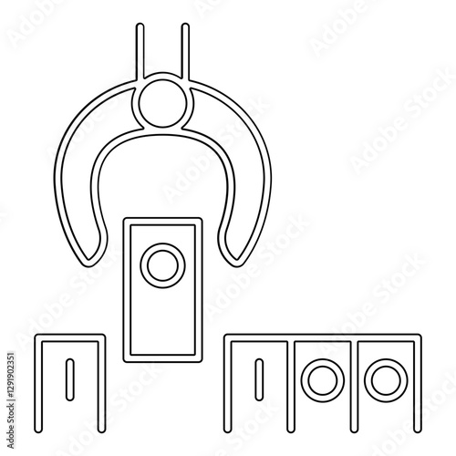 Data Selection icon in line style