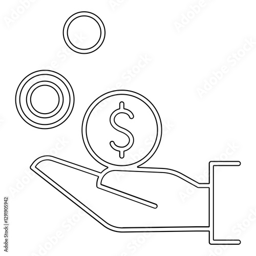 Benefit icon in line style