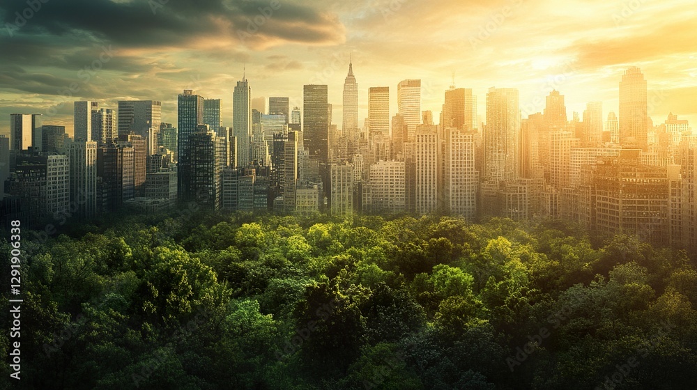 Obraz premium Long-Term Sustainability Visual 