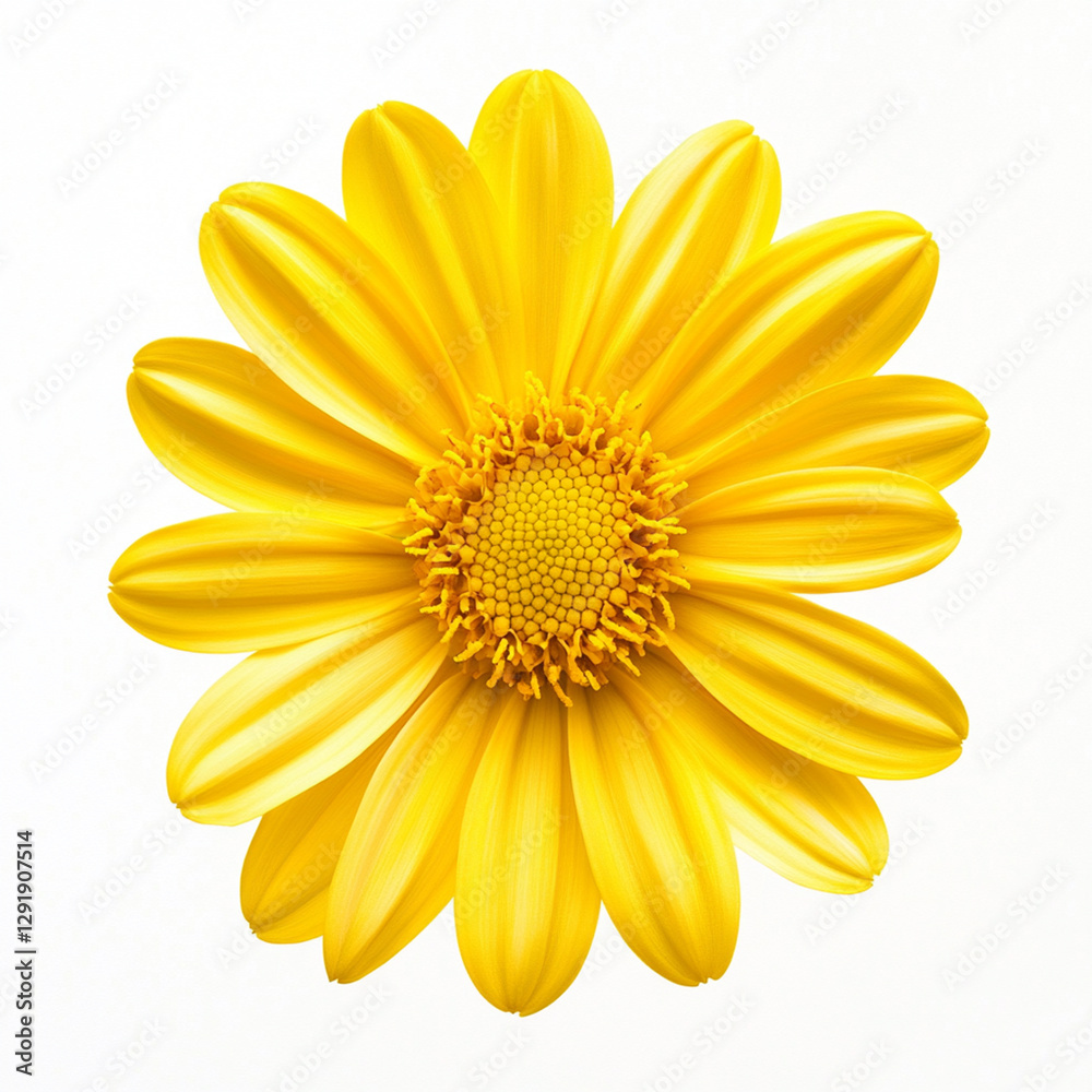 Obraz premium yellow daisy isolated on white