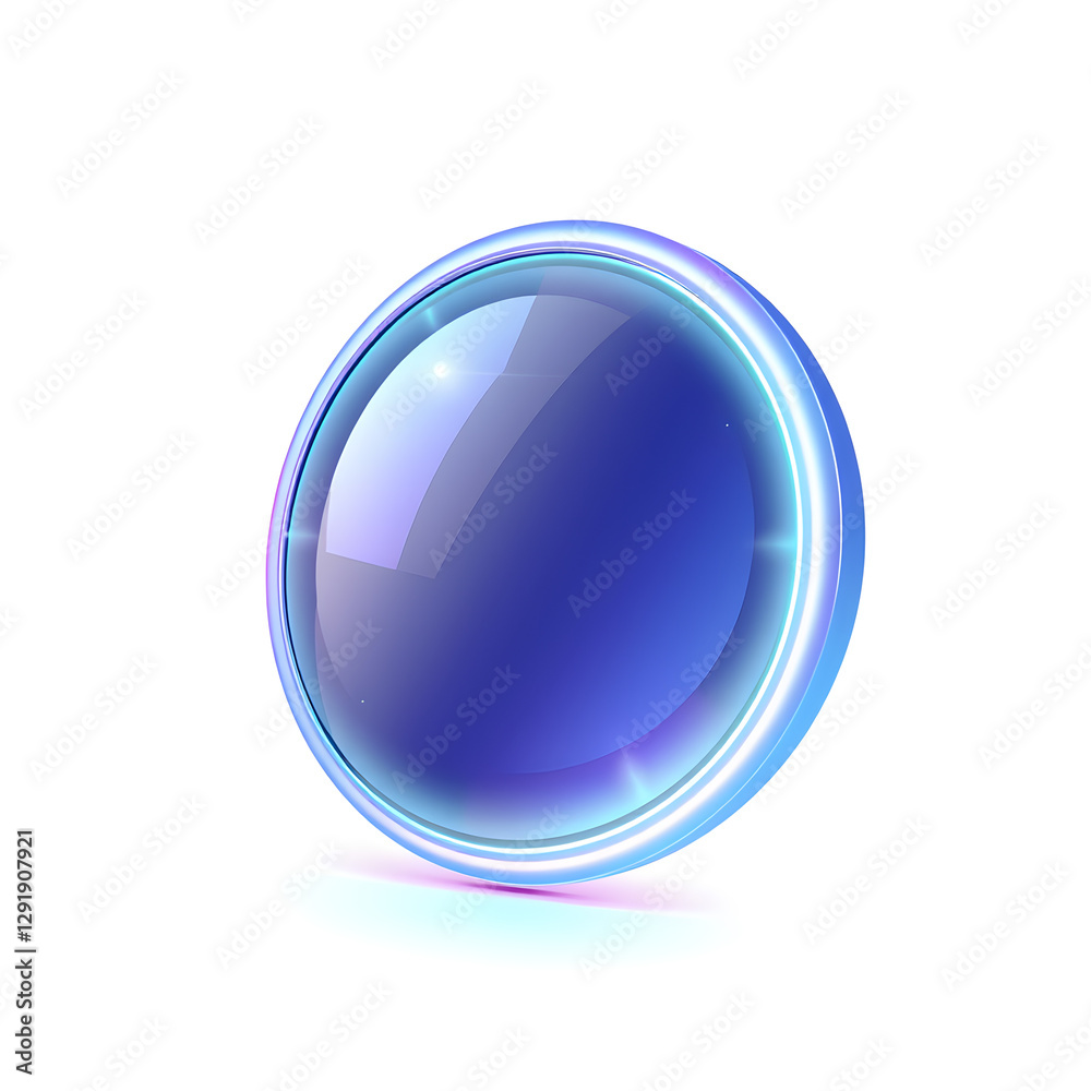 Mirror holographic 3D icon. neon symbol vector illustration isolated on white background. Generative AI Mirror holographic 3D icon. neon symbol vector illustration isolated on white background. Generative AI