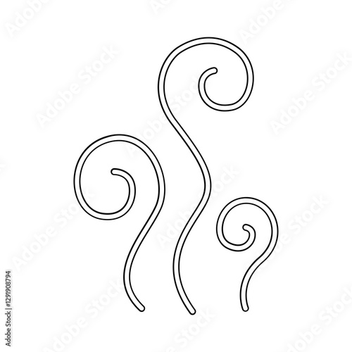 Smoke icon in line style