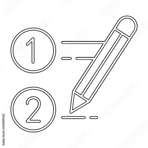 Making list icon in line style