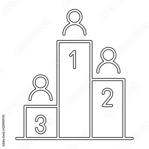 Ranking icon in line style