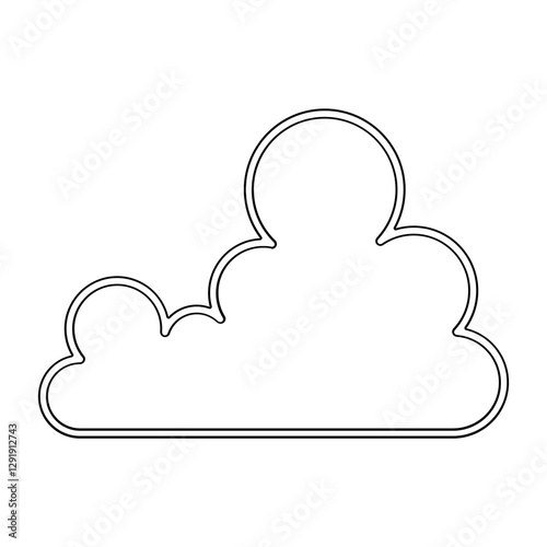 Cloud icon in line style