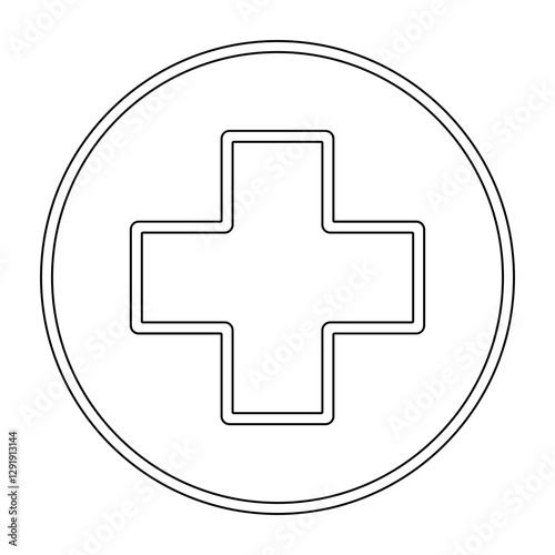 Medical icon in line style