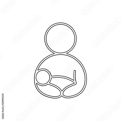 Parent icon in line style