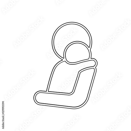 Parent icon in line style