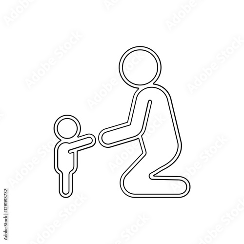 Parent icon in line style