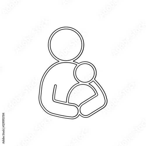 Parent icon in line style
