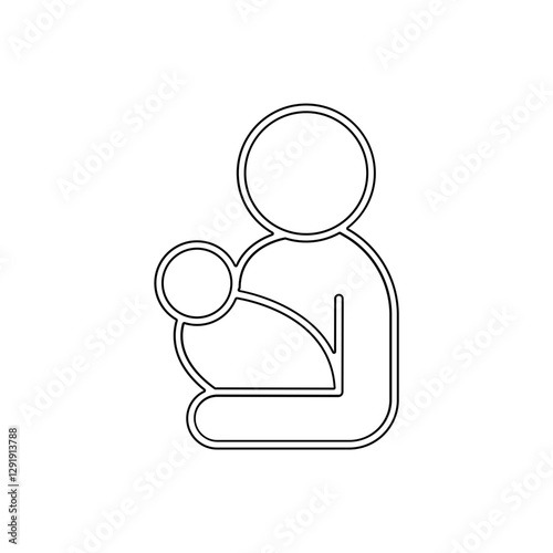 Parent icon in line style