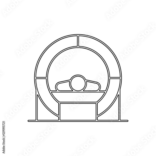 MRI Scan icon in line style