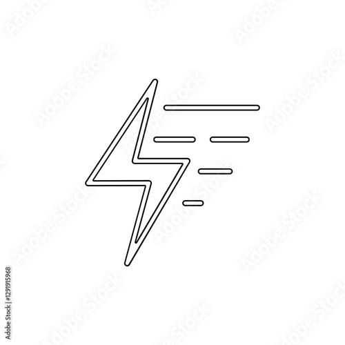 Fast icon in line style